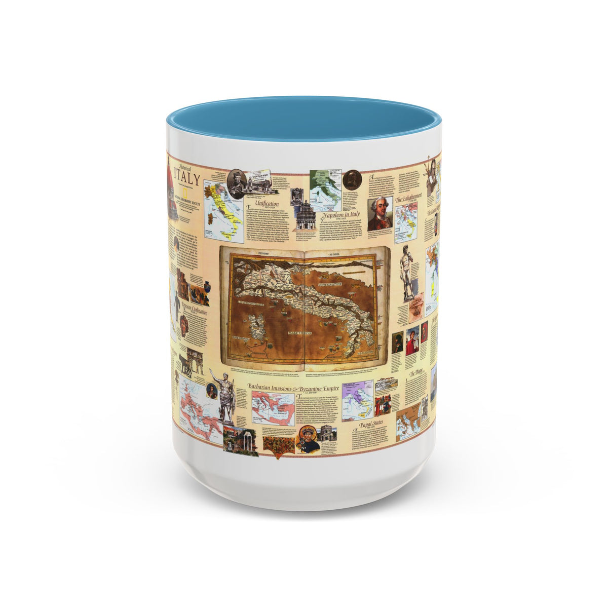 Italy - Historical (1995) (Map) Accent Coffee Mug