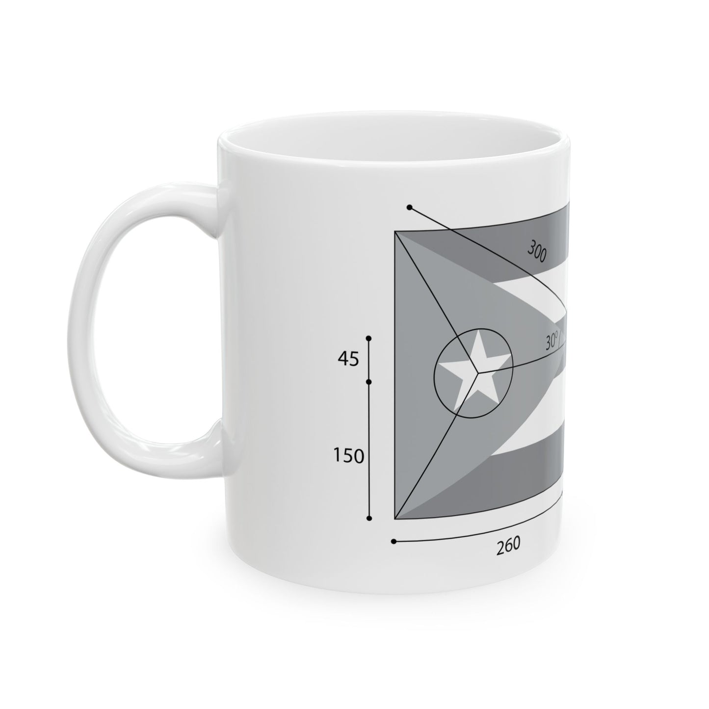 Construction du drapeau cubain (Cuba) White Coffee Mug