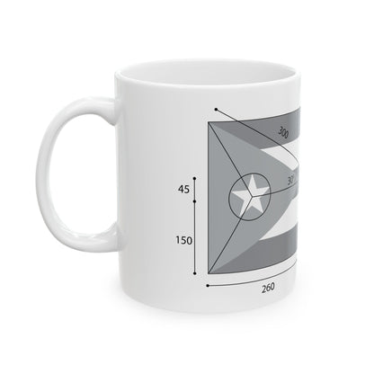 Construction du drapeau cubain (Cuba) White Coffee Mug