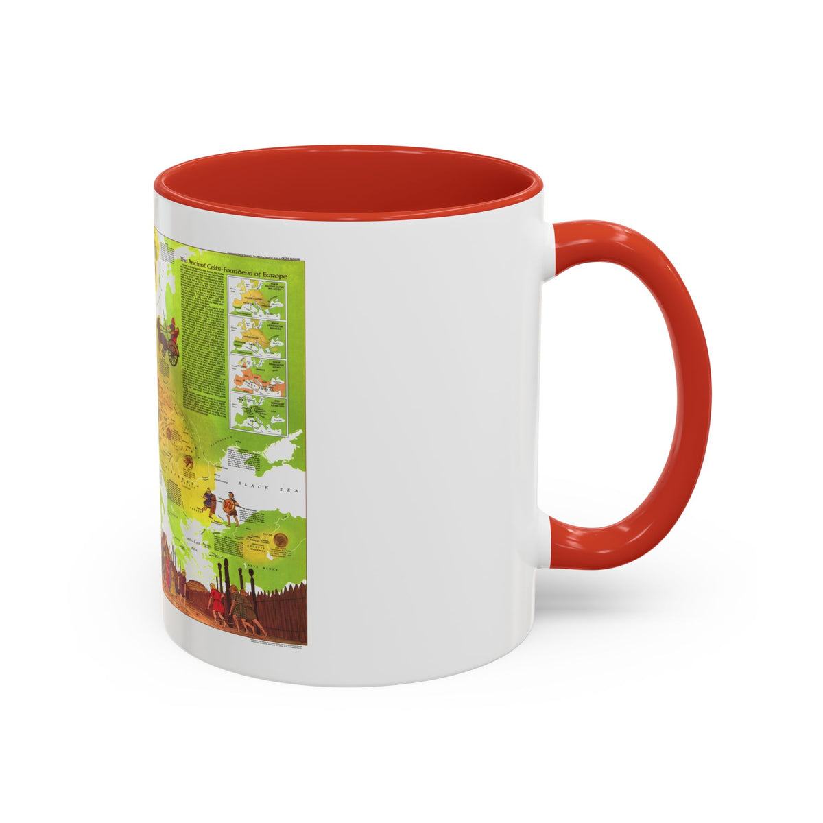 Europe - Celtic (1977) (Map) Accent Coffee Mug