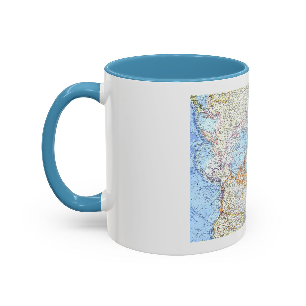 Top Of The World (1965) (Map) Accent Coffee Mug