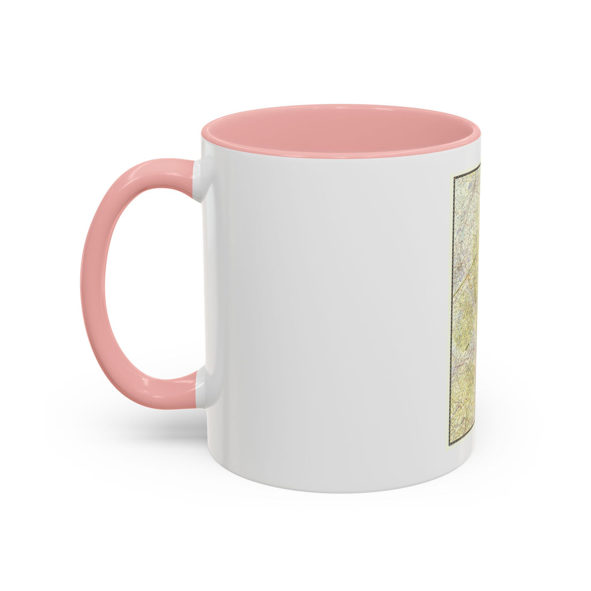 USA - New England (1955) (Map) Accent Coffee Mug