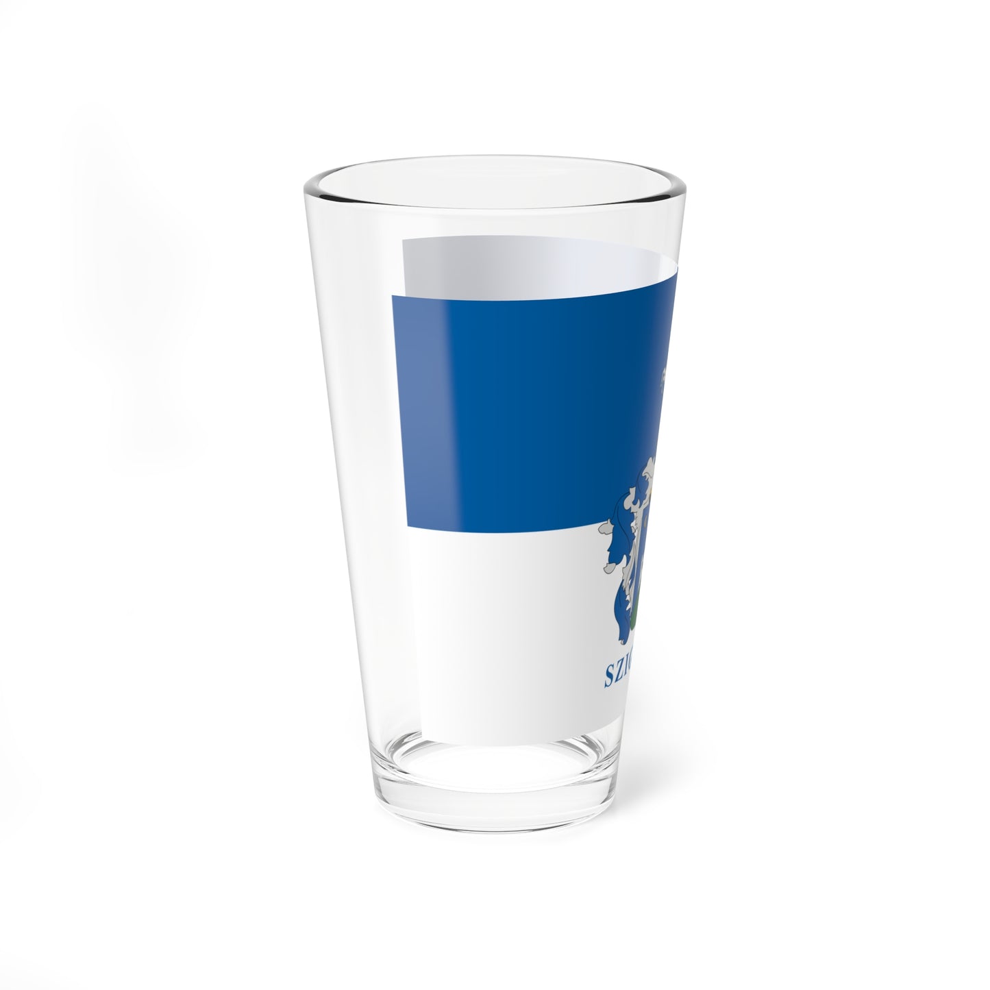 Flag of Szigliget variant (Hungary) Pint Glass 16oz