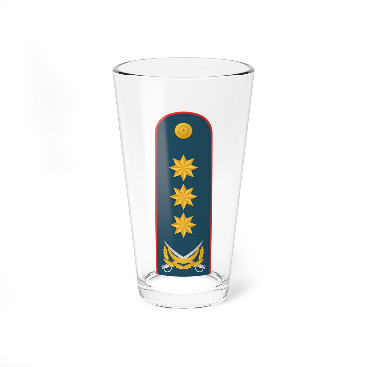 General polkovnik AzDSX (Azerbaijan) (Military Rank) Pint Glass 16oz