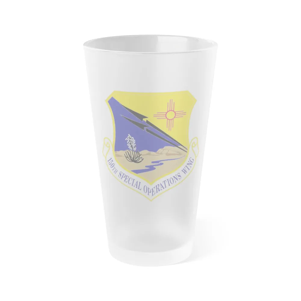 150th Special Operations Wing (U.S. Air Force) Frosted Pint Glass 16oz-16oz-Frosted-Go Mug Yourself