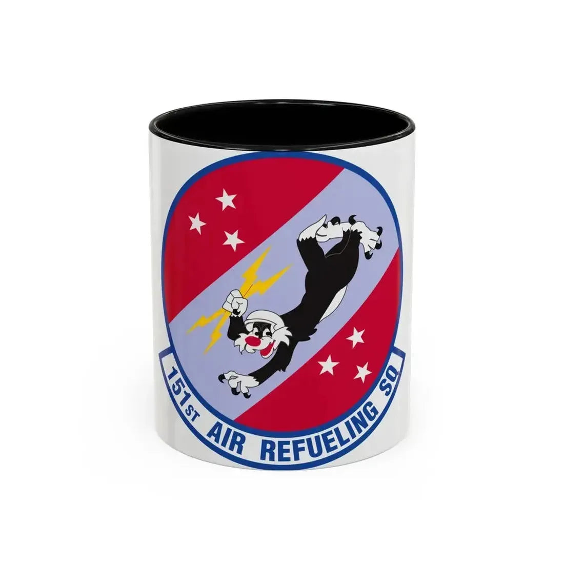 151 Air Refueling Squadron (U.S. Air Force) Accent Coffee Mug 11oz Black - Go Mug Yourself