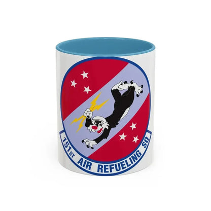 151 Air Refueling Squadron (U.S. Air Force) Accent Coffee Mug 11oz Light Blue - Go Mug Yourself