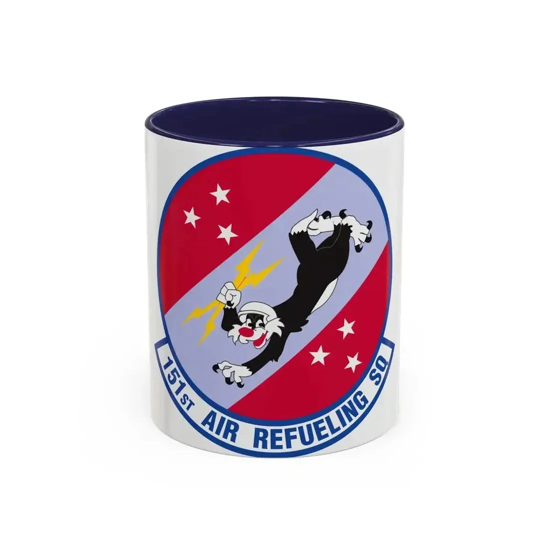 151 Air Refueling Squadron (U.S. Air Force) Accent Coffee Mug 11oz Navy - Go Mug Yourself