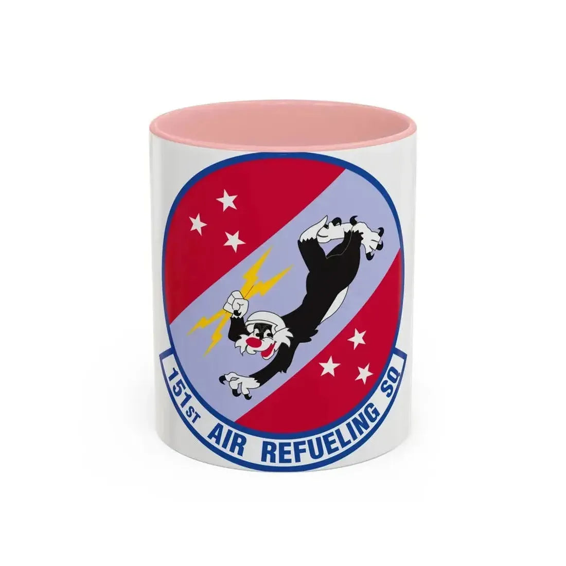 151 Air Refueling Squadron (U.S. Air Force) Accent Coffee Mug 11oz Pink - Go Mug Yourself