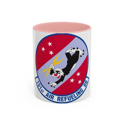 151 Air Refueling Squadron (U.S. Air Force) Accent Coffee Mug 11oz Pink - Go Mug Yourself