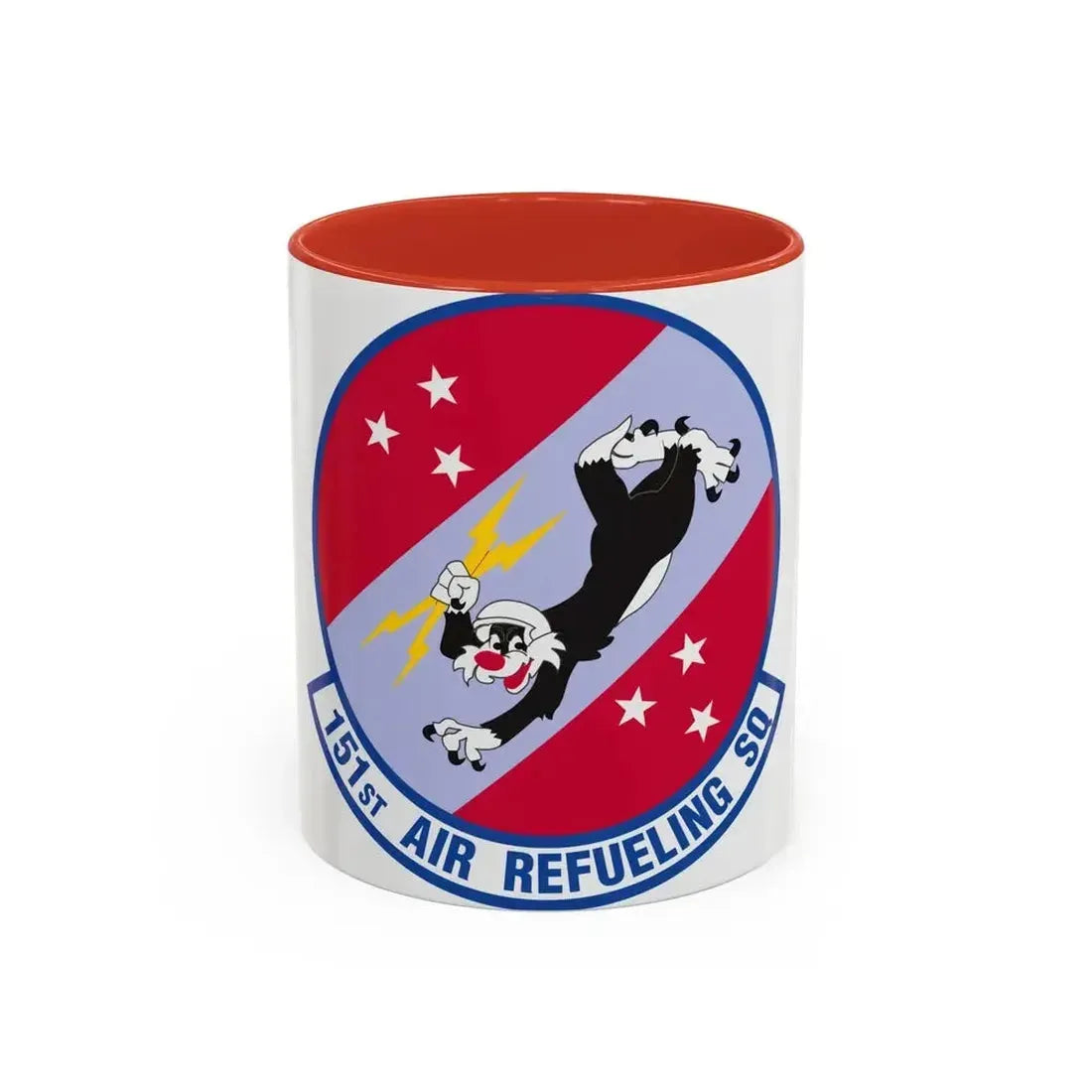 151 Air Refueling Squadron (U.S. Air Force) Accent Coffee Mug 11oz Red - Go Mug Yourself