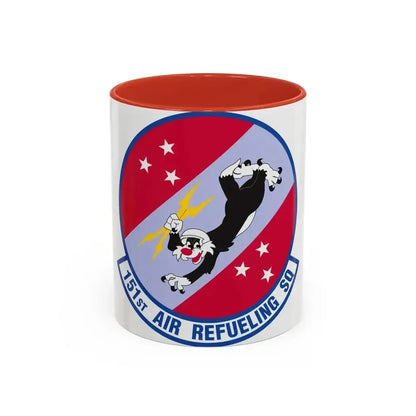 151 Air Refueling Squadron (U.S. Air Force) Accent Coffee Mug 11oz Red - Go Mug Yourself