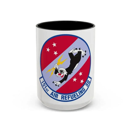151 Air Refueling Squadron (U.S. Air Force) Accent Coffee Mug 15oz Black - Go Mug Yourself