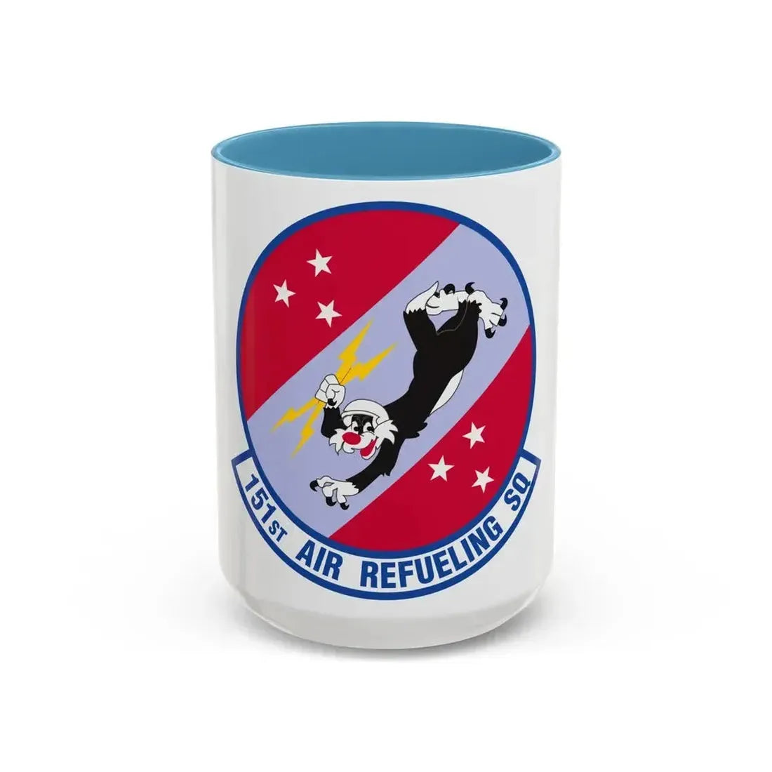 151 Air Refueling Squadron (U.S. Air Force) Accent Coffee Mug 15oz Light Blue - Go Mug Yourself