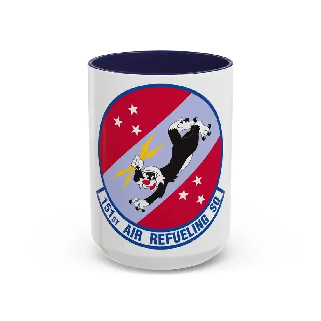 151 Air Refueling Squadron (U.S. Air Force) Accent Coffee Mug 15oz Navy - Go Mug Yourself