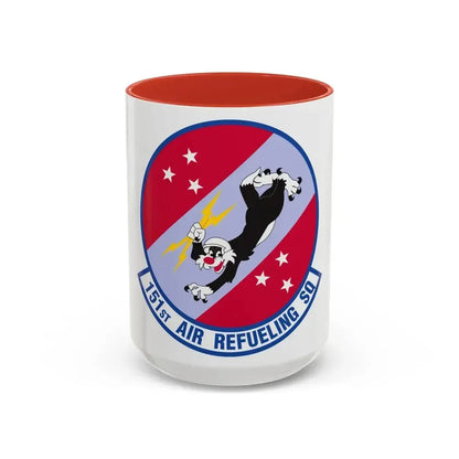 151 Air Refueling Squadron (U.S. Air Force) Accent Coffee Mug 15oz Red - Go Mug Yourself