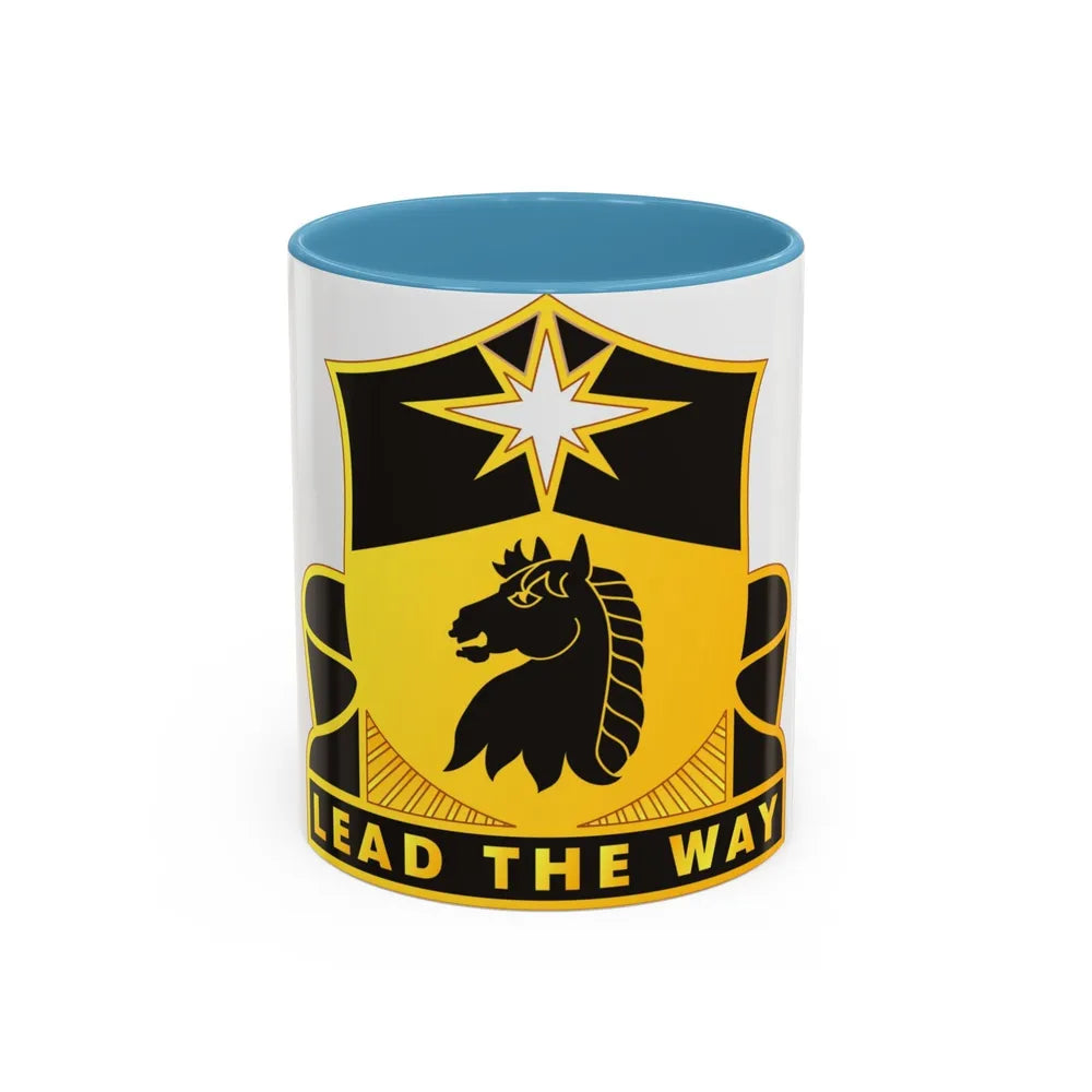 151 Cavalry Regiment (U.S. Army) Accent Coffee Mug-11oz-Light Blue-Go Mug Yourself