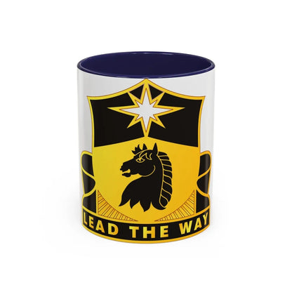 151 Cavalry Regiment (U.S. Army) Accent Coffee Mug-11oz-Navy-Go Mug Yourself