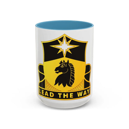 151 Cavalry Regiment (U.S. Army) Accent Coffee Mug-15oz-Light Blue-Go Mug Yourself