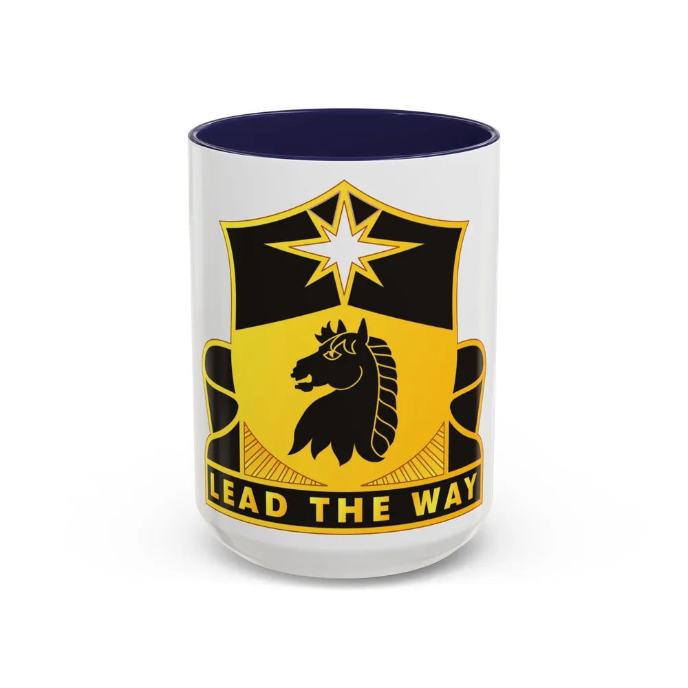 151 Cavalry Regiment (U.S. Army) Accent Coffee Mug-15oz-Navy-Go Mug Yourself