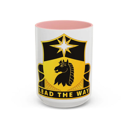 151 Cavalry Regiment (U.S. Army) Accent Coffee Mug-15oz-Pink-Go Mug Yourself