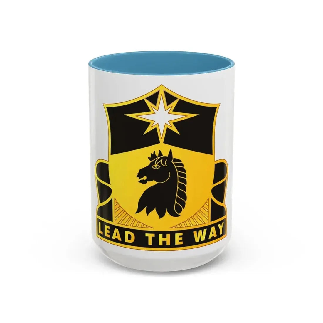 151 Cavalry Regiment (U.S. Army) Accent Coffee Mug 15oz Light Blue - Go Mug Yourself