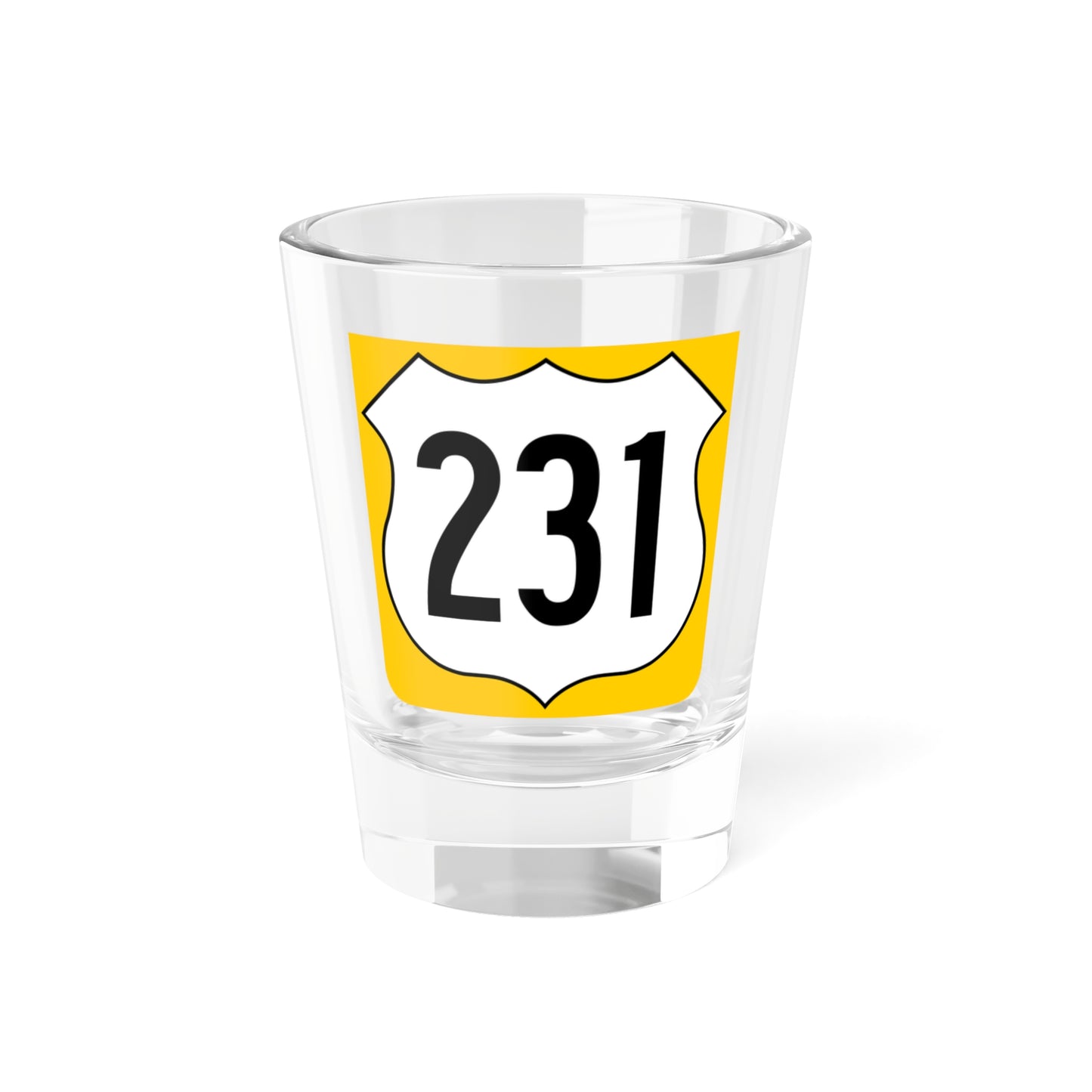 US 231 FL reversed (Florida) (Road Sign) Shot Glass 1.5oz