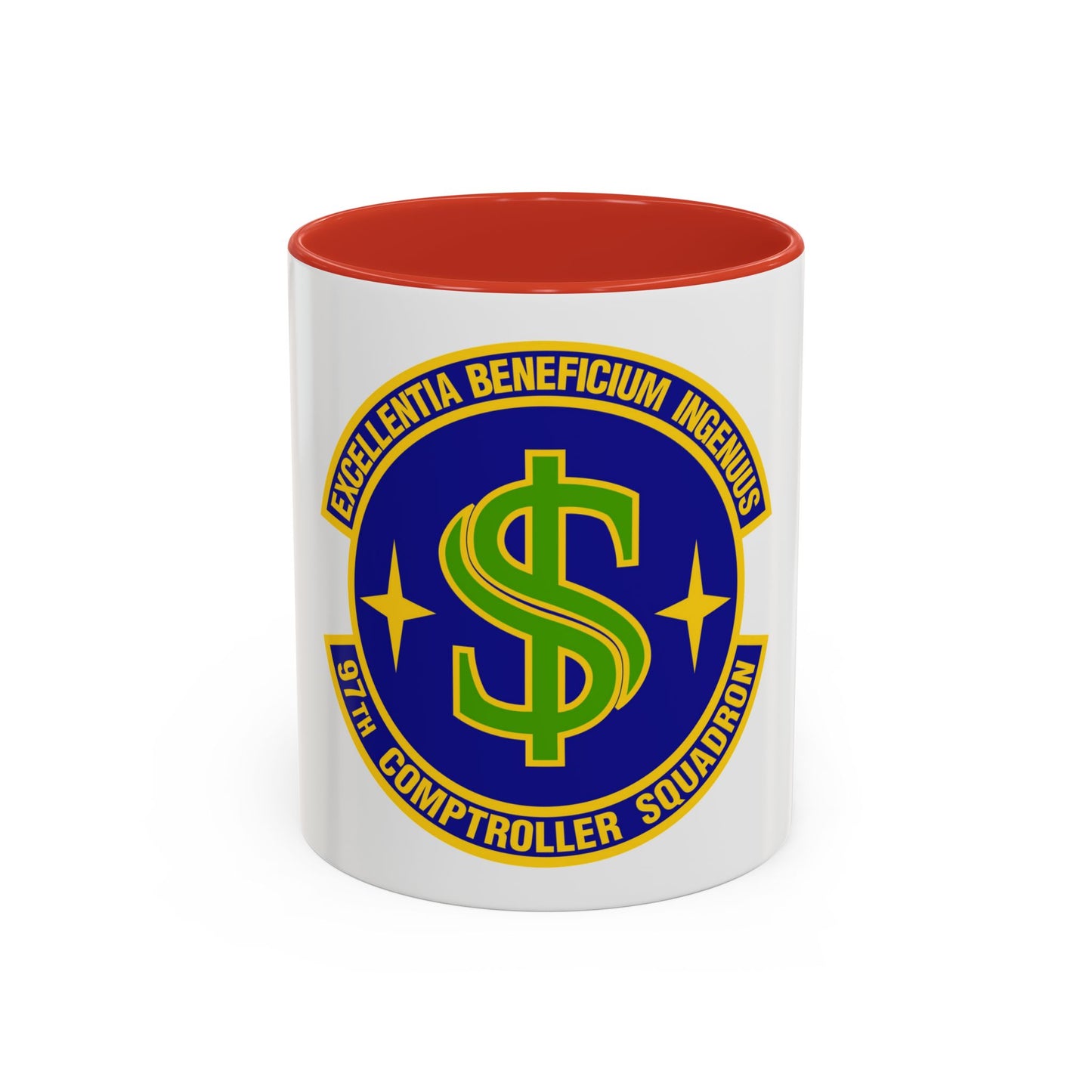 97th Comptroller Squadron (U.S. Air Force) Accent Coffee Mug