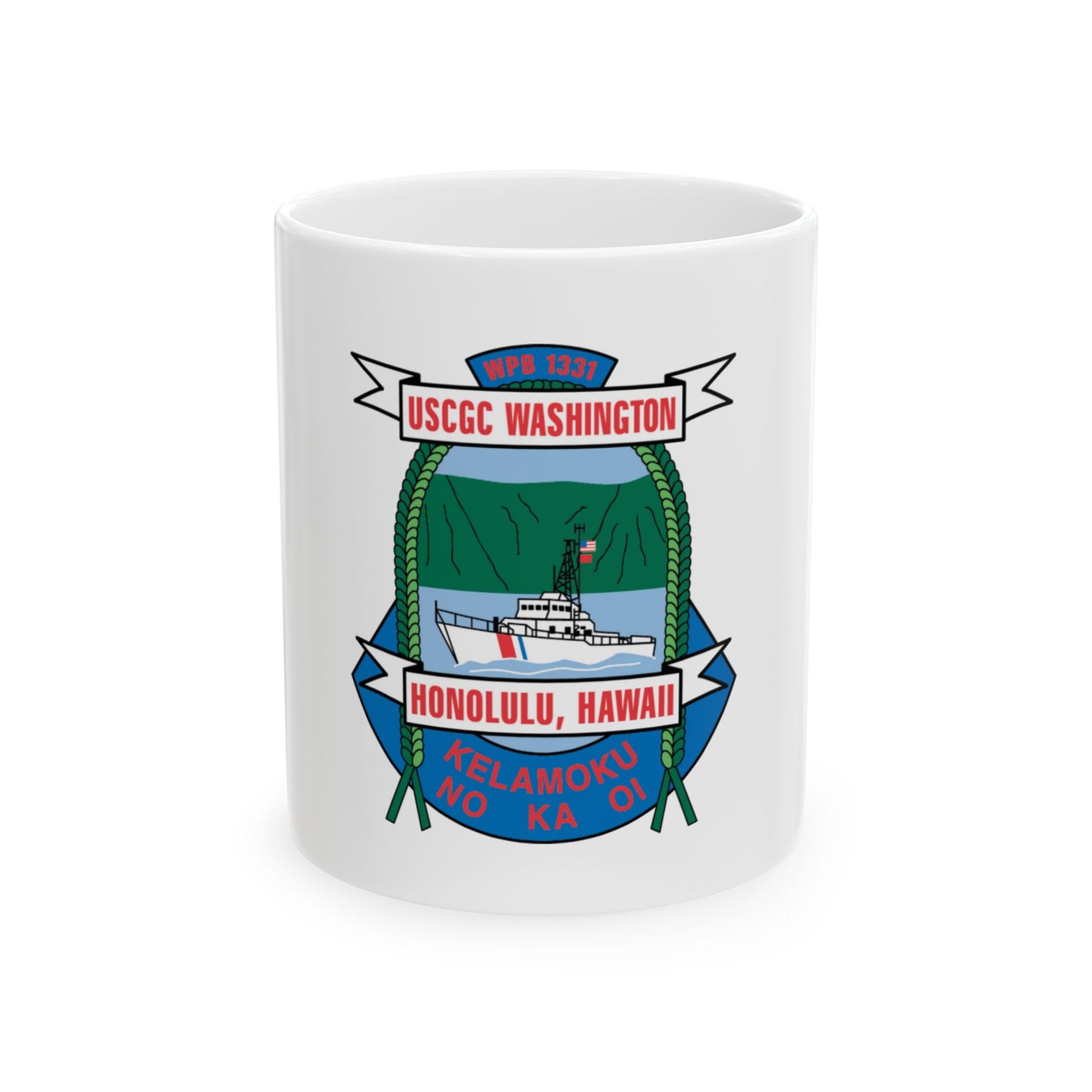 USCGC Washington WPB 1331 Honolulu Hawaii (U.S. Coast Guard) White Coffee Mug