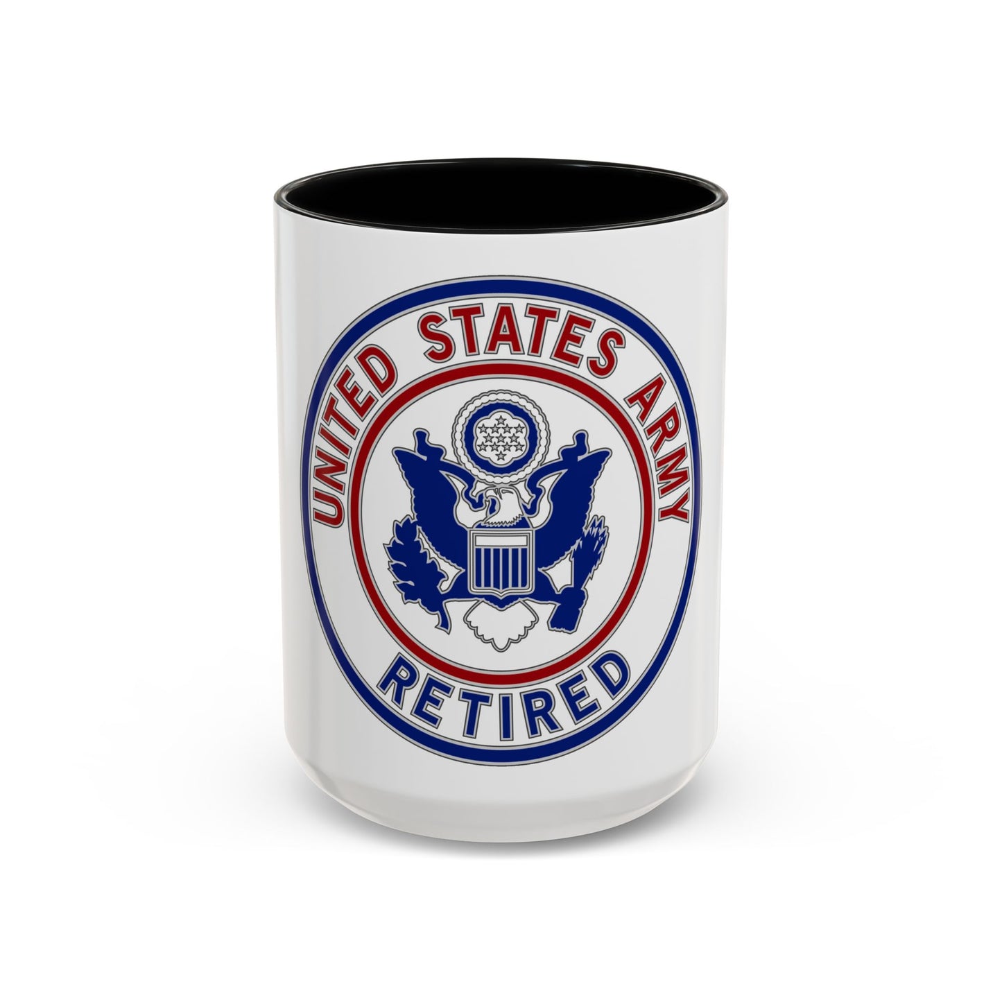 Retired Service Identification Badge 2 (U.S. Army) Accent Coffee Mug