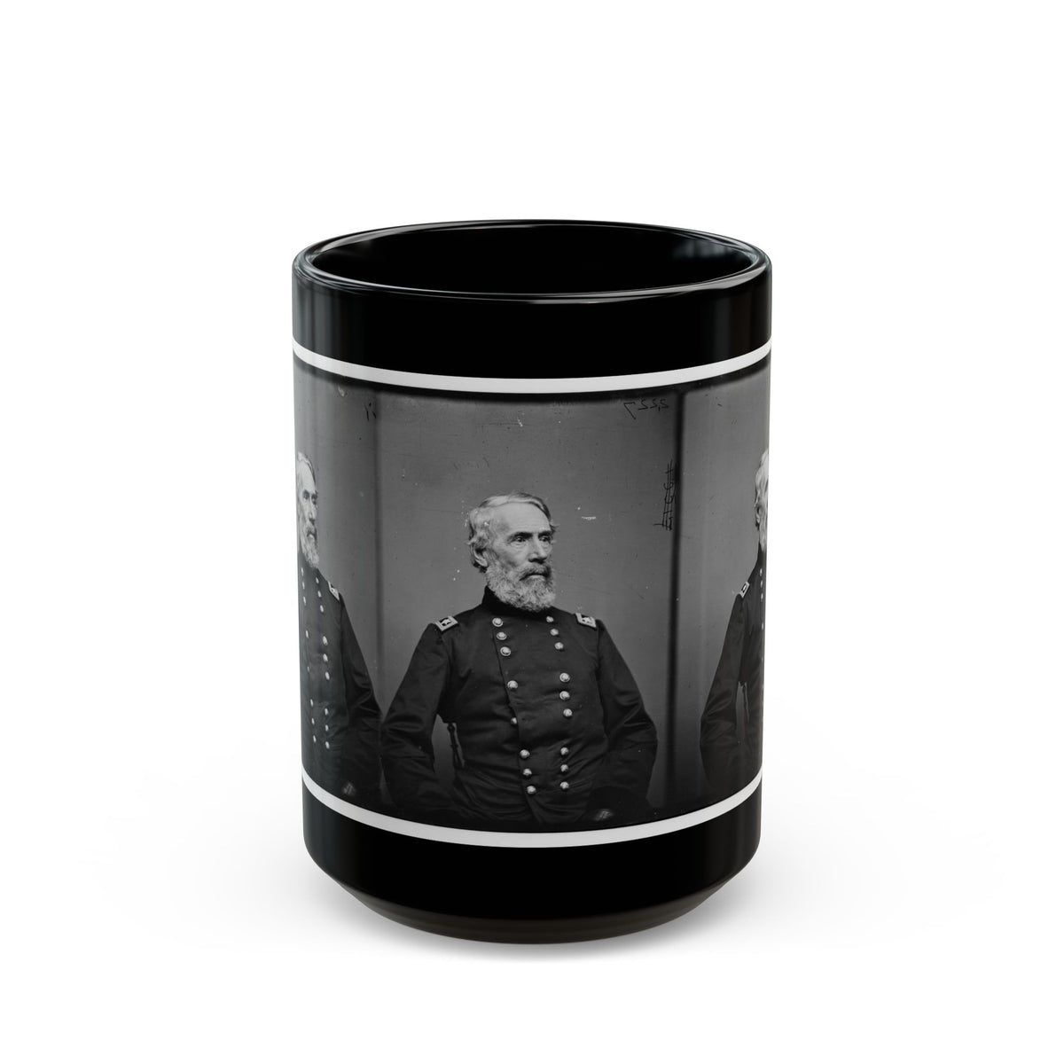 Portrait Of Maj. Gen. Edwin V. Sumner, Officer Of The Federal Army (U.S. Civil War) Black Coffee Mug
