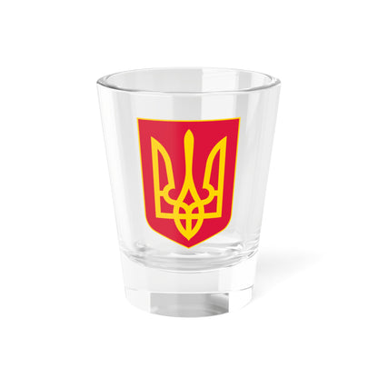 Lesser Coat of Arms of Raspberry Ukraine (Ukraine) (Coat of Arms) Shot Glass 1.5oz