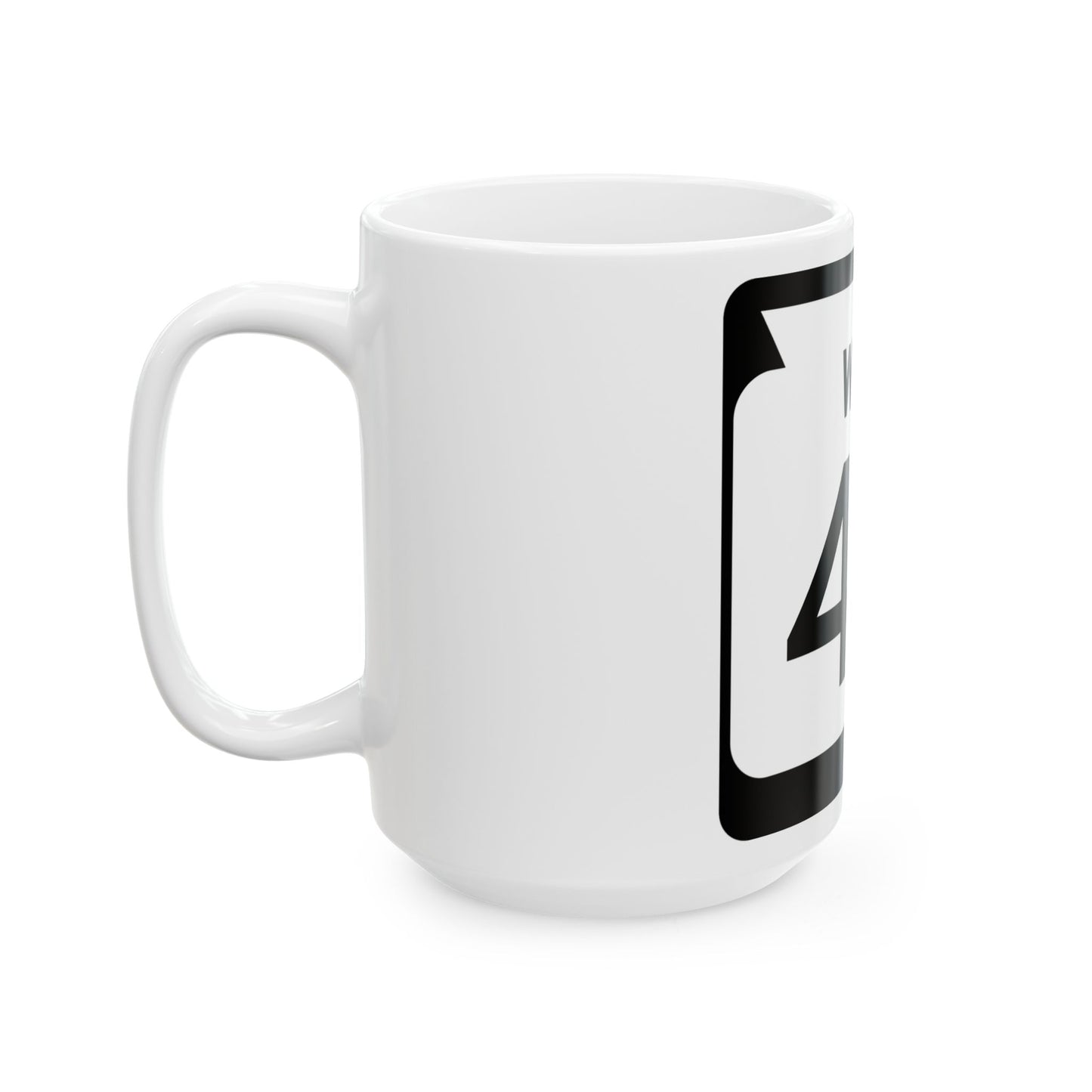 WIS 43 1970 (Wisconsin) (Road Sign) White Coffee Mug-Go Mug Yourself