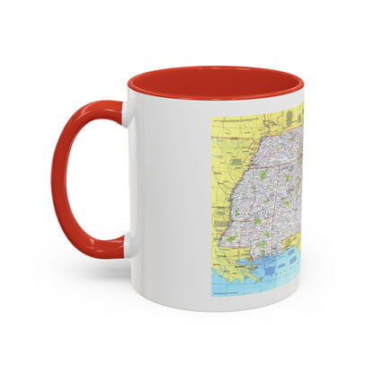 USA - Southeast 1 (1975) (Map) Accent Coffee Mug