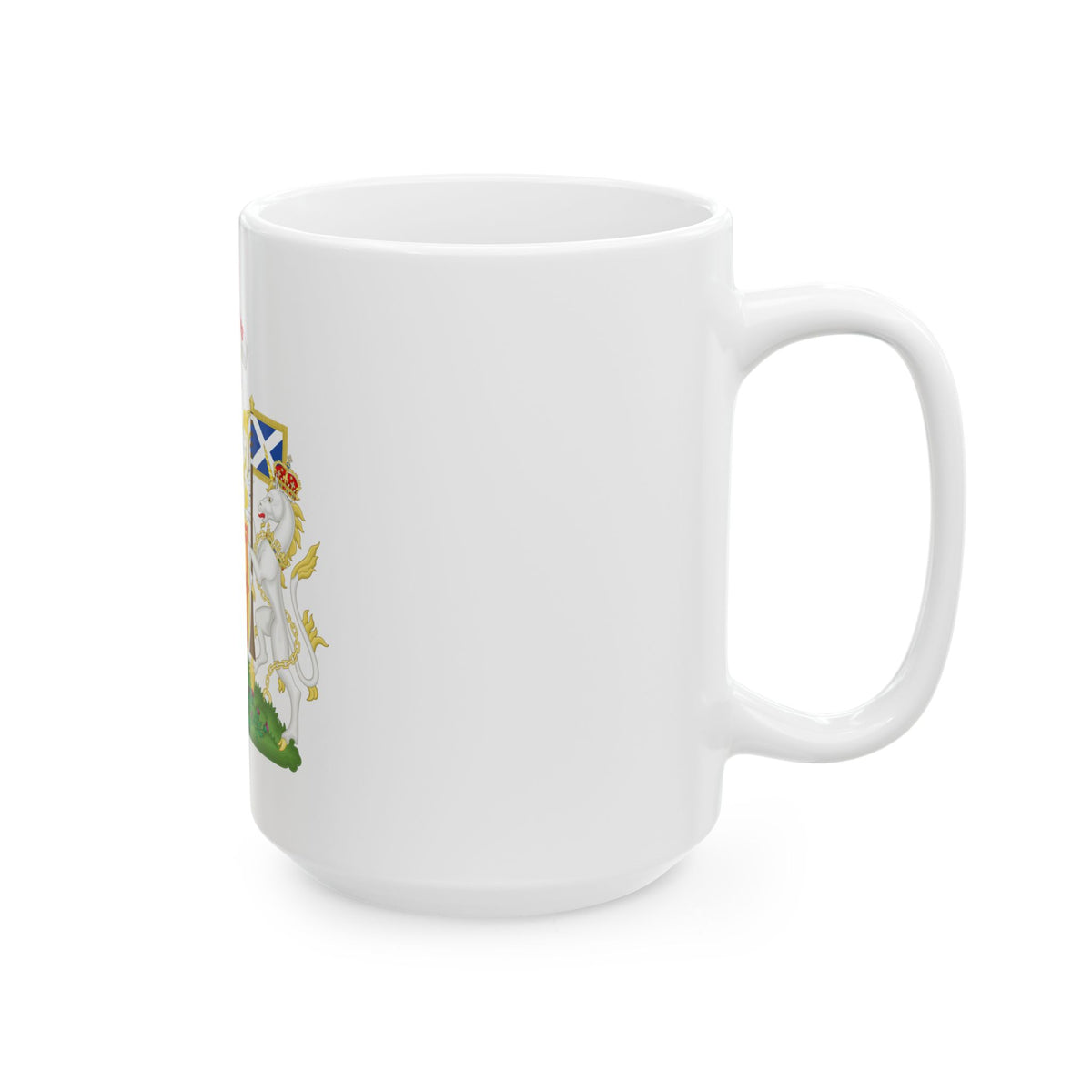 Royal Coat of Arms of the Kingdom of Scotland - White Coffee Mug