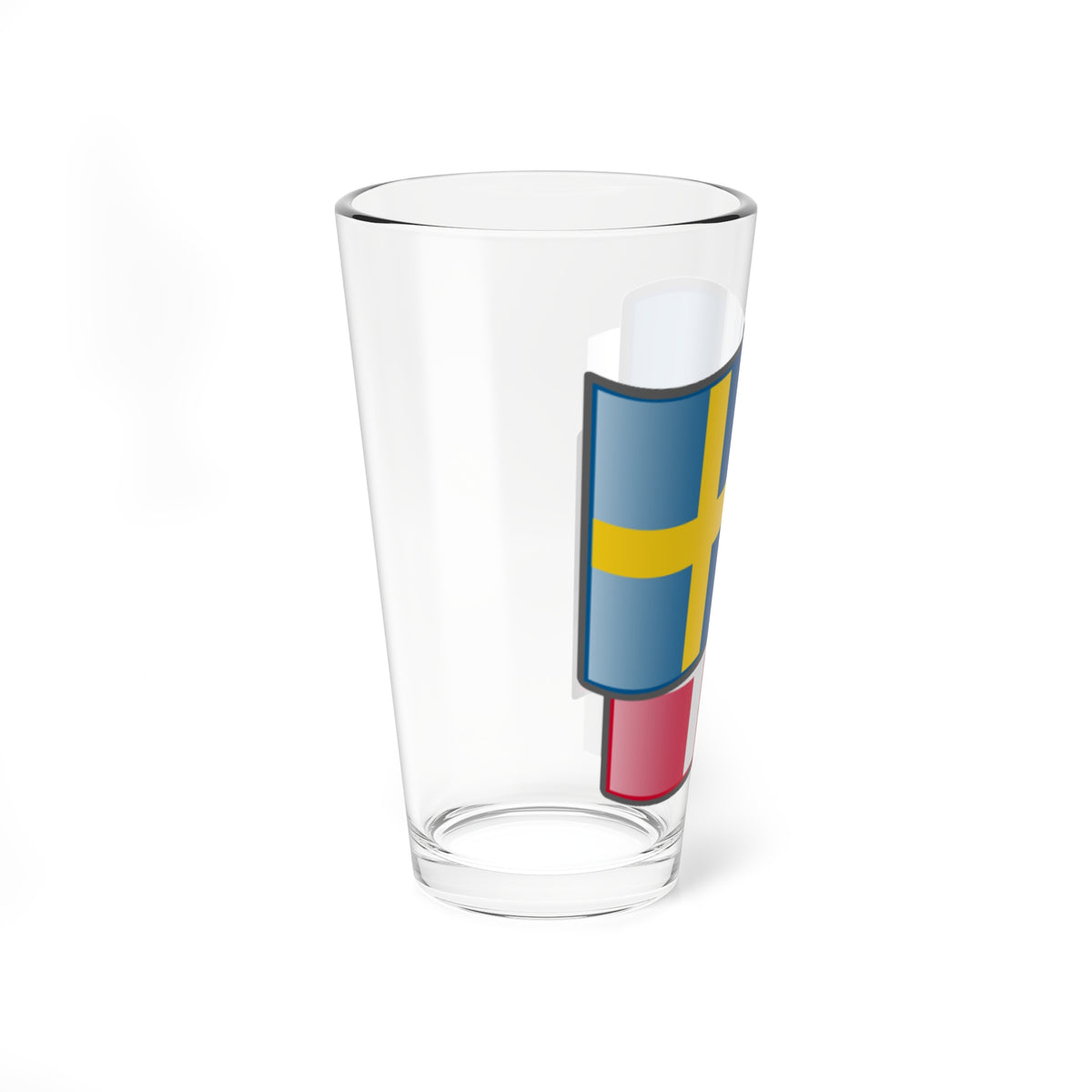 Denmark-Sweden (Denmark) Pint Glass 16oz