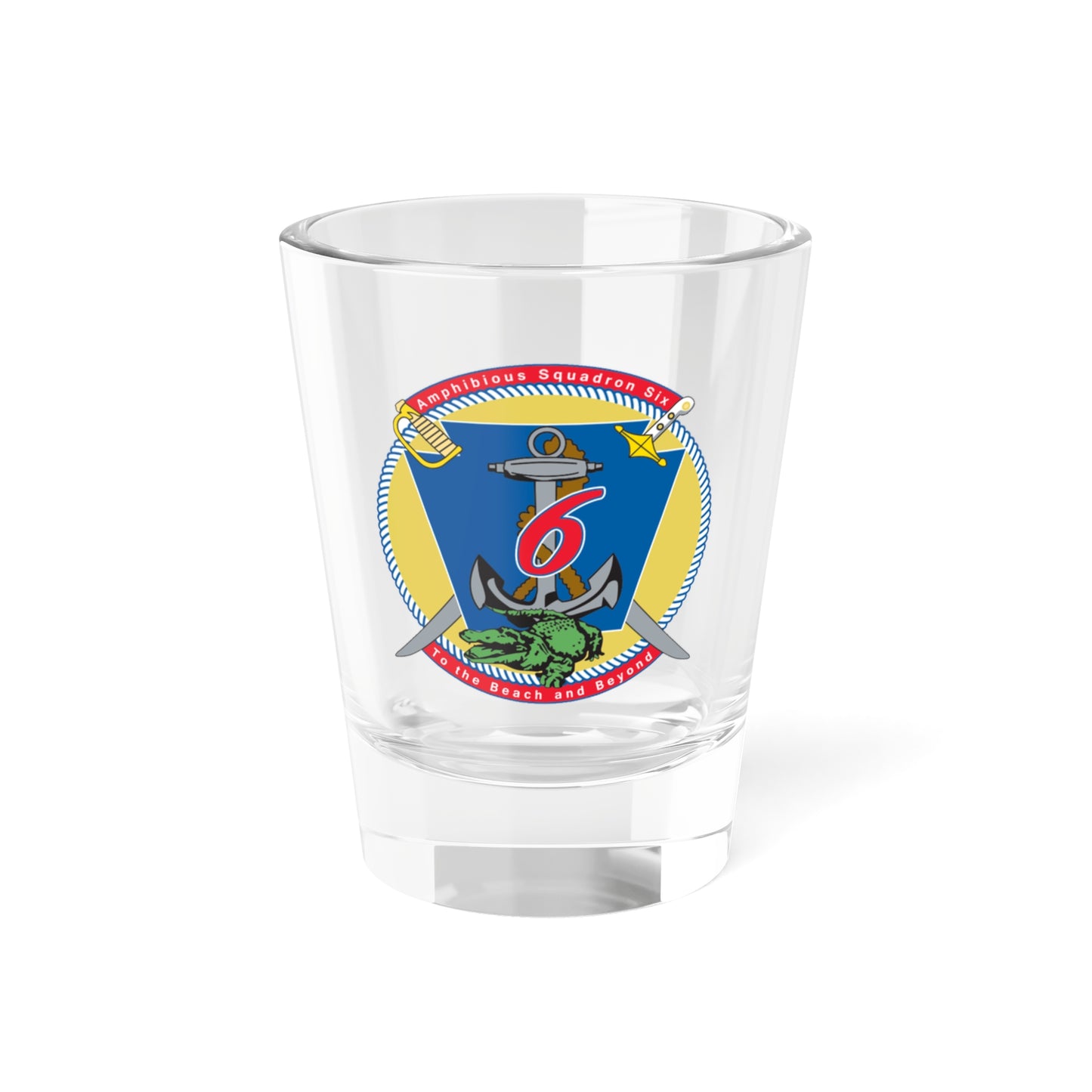 Amphibious Sq 6 (U.S. Navy) Shot Glass 1.5oz