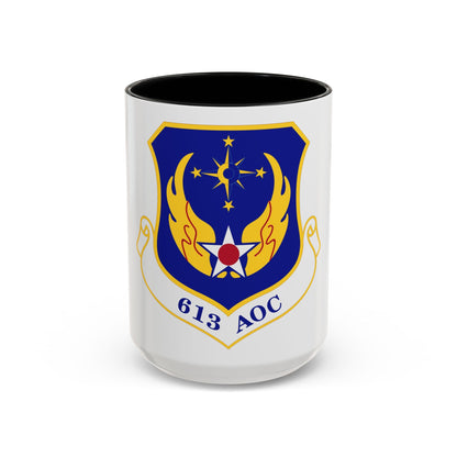 613th Air and Space Operations Center (U.S. Air Force) Accent Coffee Mug