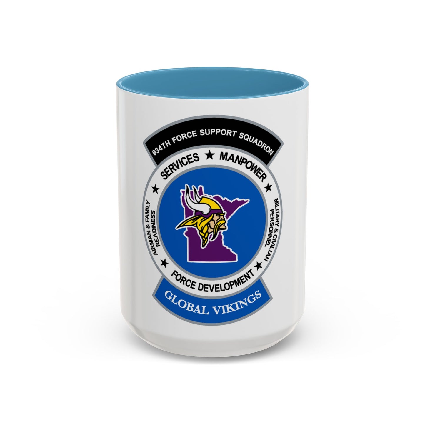 934th Force Support Sq. GLOBAL VIKINGS (U.S. Air Force) Accent Coffee Mug