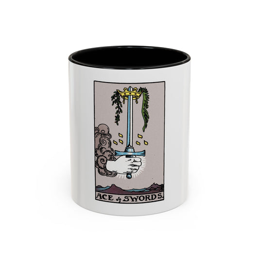 The Ace of Swords (Tarot Card) Accent Coffee Mug