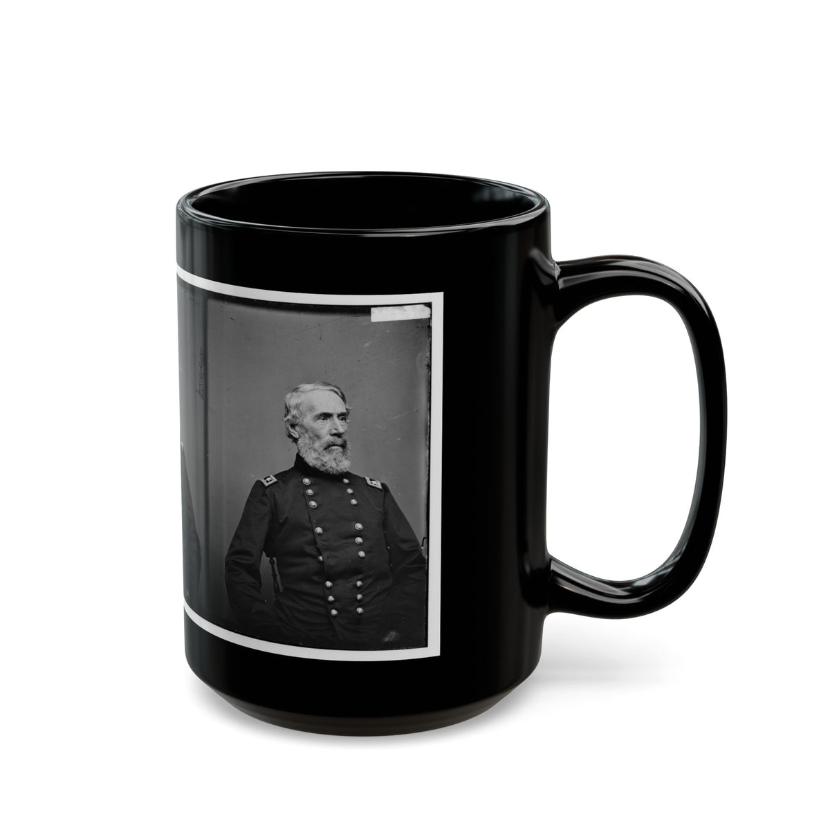Portrait Of Maj. Gen. Edwin V. Sumner, Officer Of The Federal Army (U.S. Civil War) Black Coffee Mug