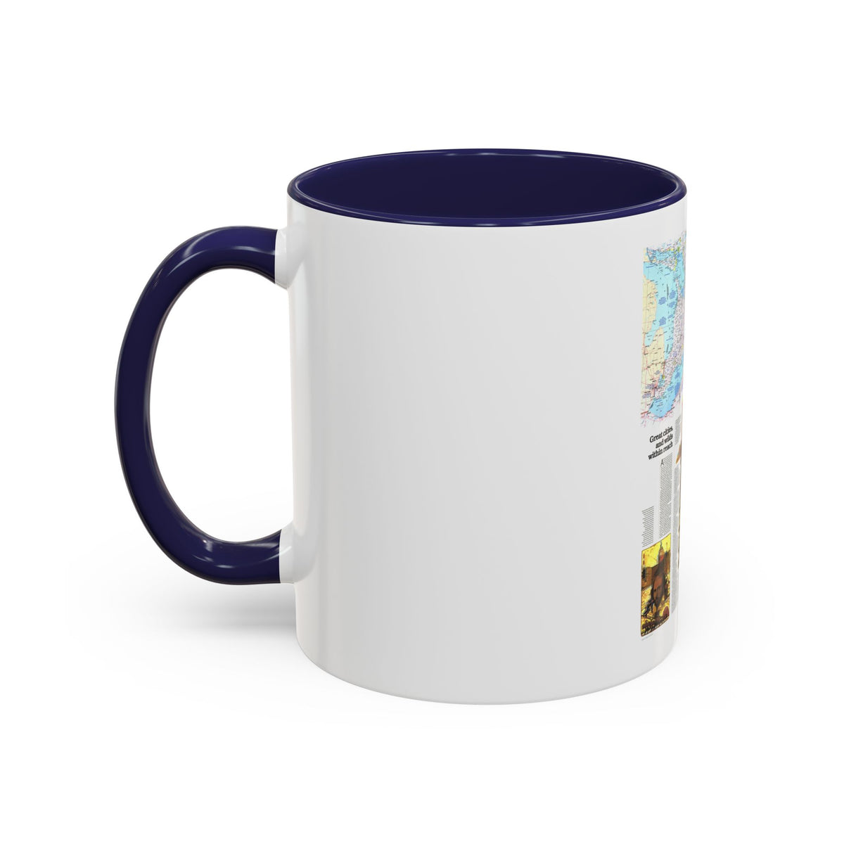 Canada - Ontario, Great Cities (1978) (Map) Accent Coffee Mug