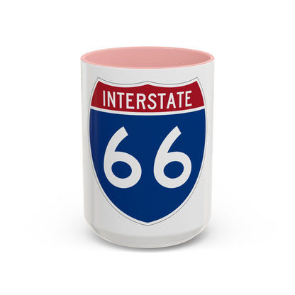 Interstate 66 (U.S. Highways) Accent Coffee Mug