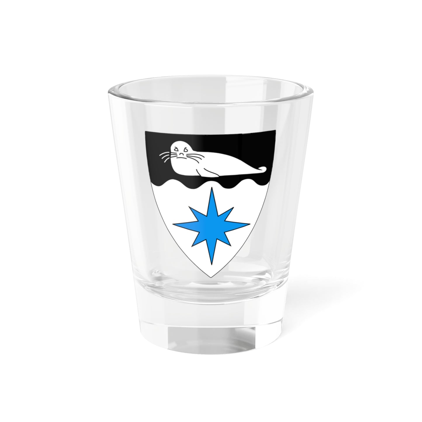Kihnu vapp (Estonia) (Coat of Arms) Shot Glass 1.5oz