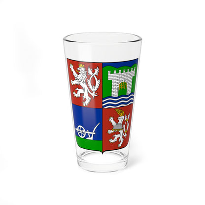 Usti nad Labem Region CoA CZ (Czech Republic) (Coat of Arms) Pint Glass 16oz