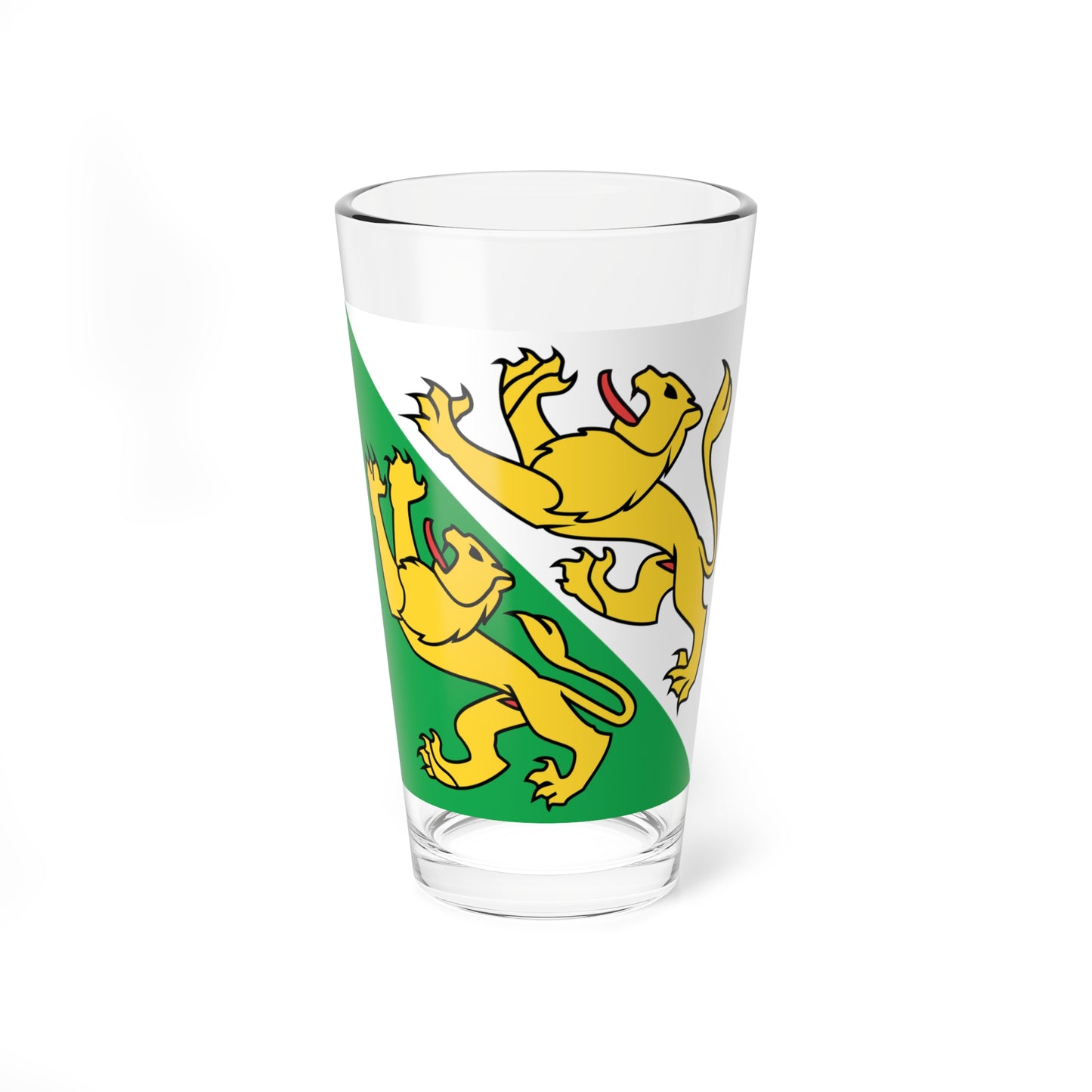 Flag of Canton of Thurgau (Switzerland) Pint Glass 16oz