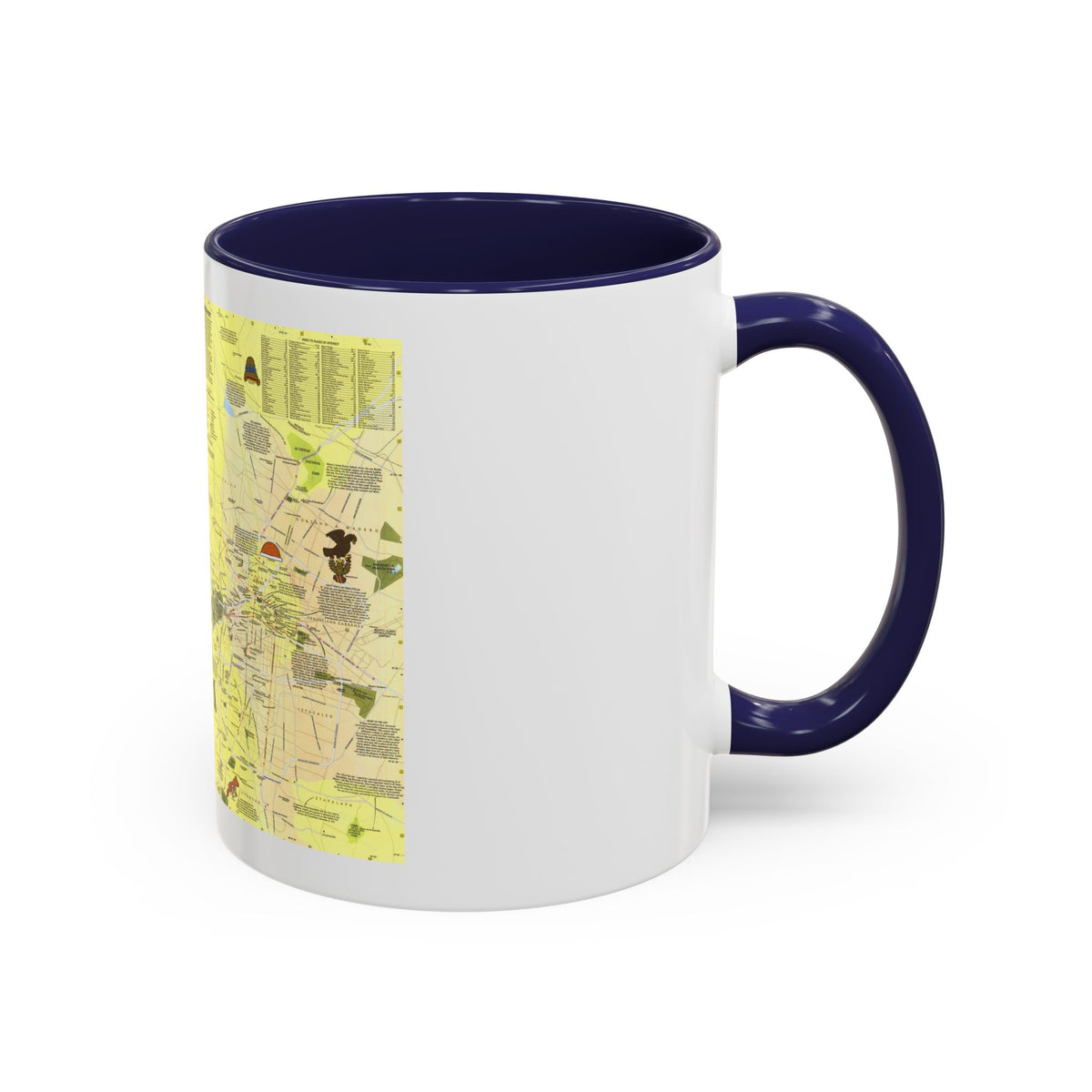 Central America - The Aztec World (1980) (Map) Accent Coffee Mug