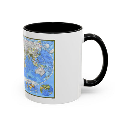 World Map (1988) (Map) Accent Coffee Mug