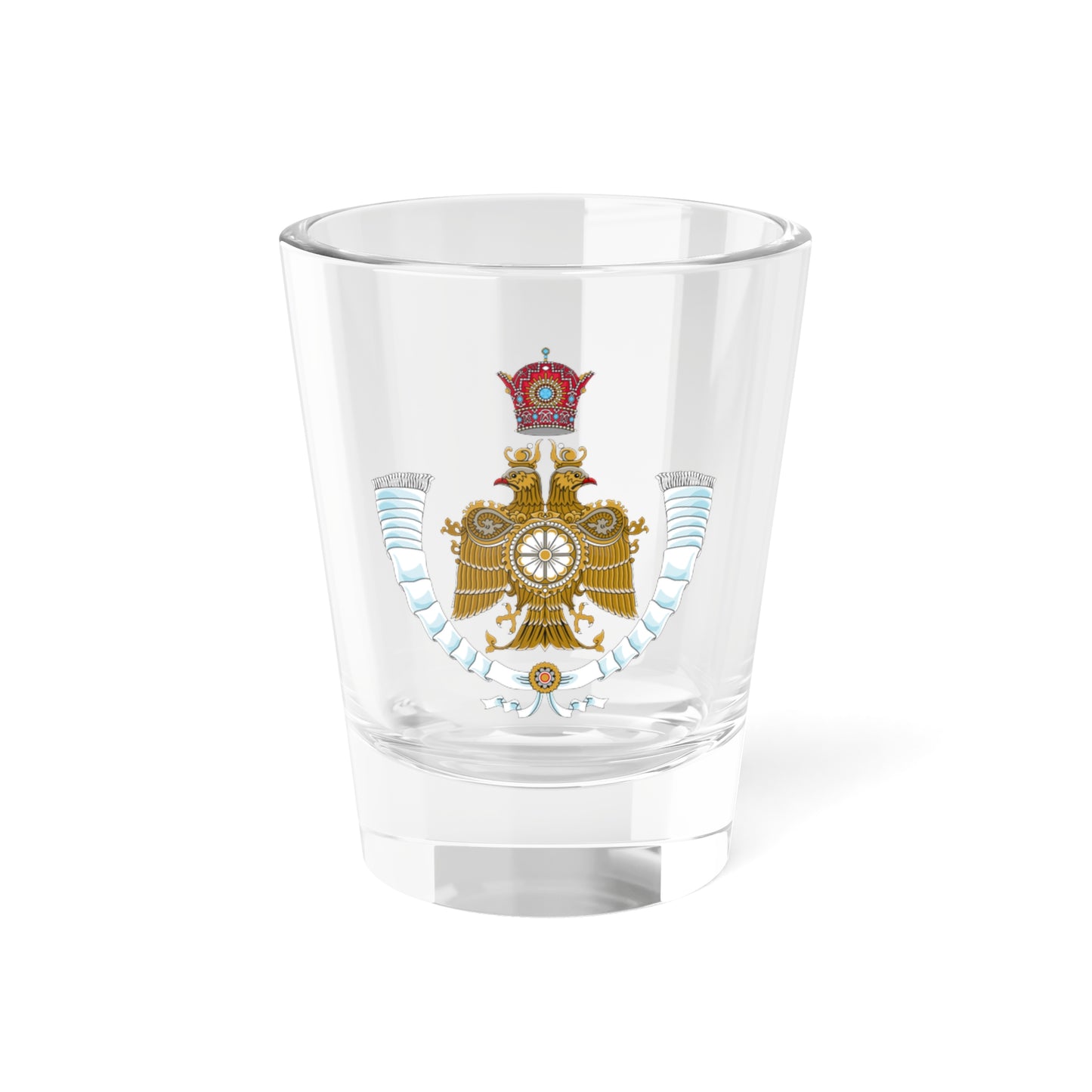 Imperial Arms of the Crown Prince of Iran (Iran) (Coat of Arms) Shot Glass 1.5oz