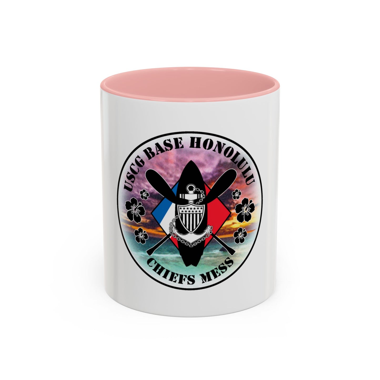 USCG Base Honolulu Chiefs Mess (U.S. Coast Guard) Accent Coffee Mug